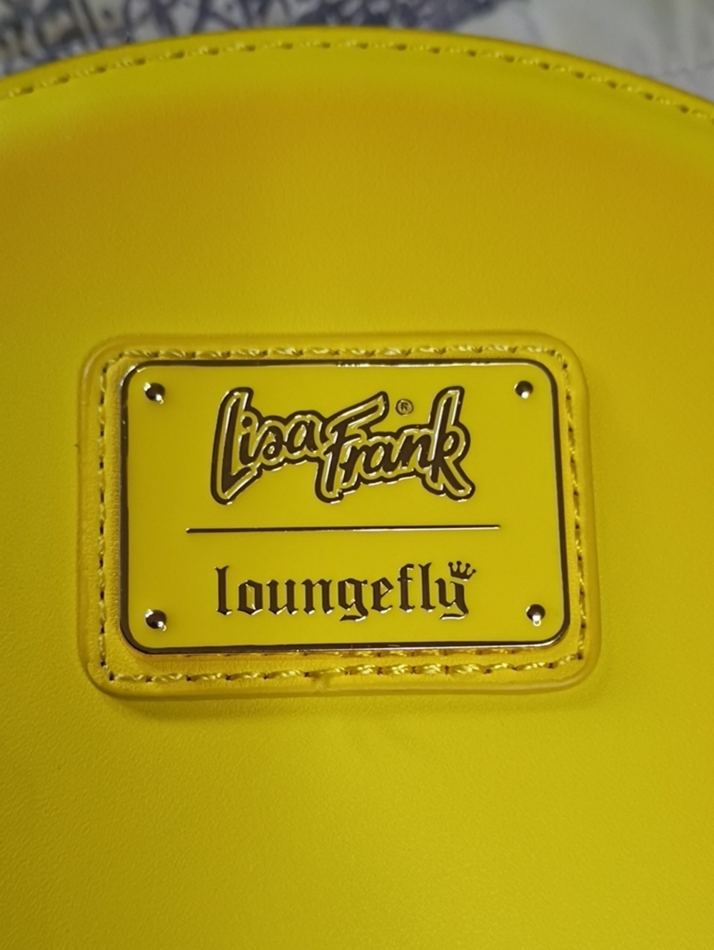 Lisa Frank Loungfly Yellow Smiley Face Crossbody Bag - Picture 3 of 14